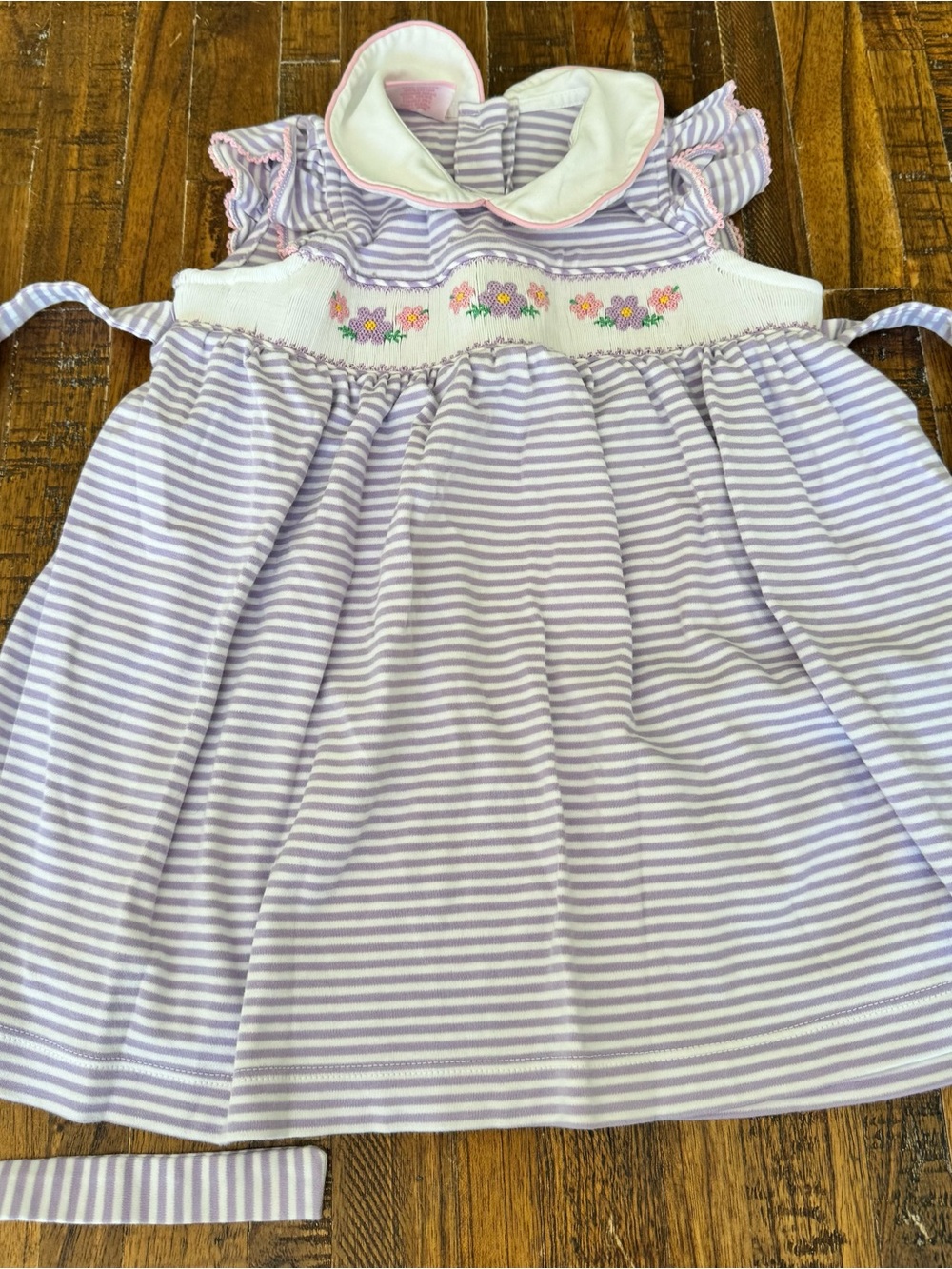 Girls 4t Petit Bebe smock dress